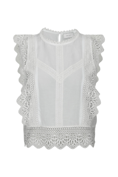 Samia Lace Top - White