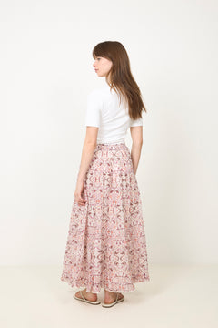 Asta Paisley Dance Skirt - Rose