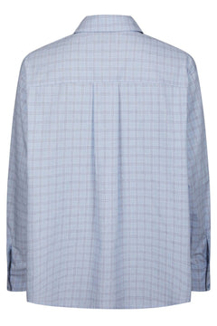 Dalma Triple Check Shirt - Light Blue