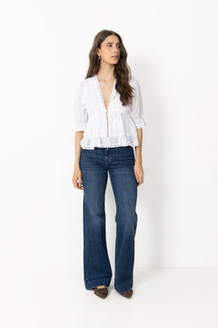Adelia S Voile Blouse - White