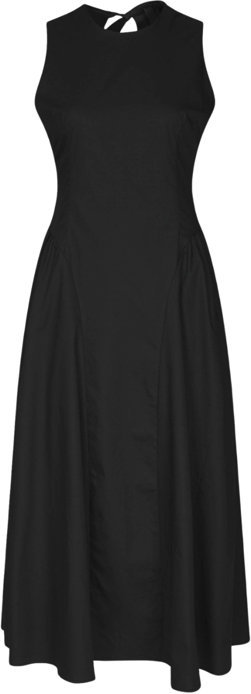Zora Poplin Dress - Black