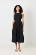 Zora Poplin Dress - Svart