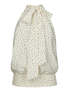 Jos Mini Dot Top - Off White