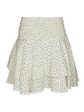 Janie Mini Dot Skirt - Off White