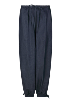 Roxane Balloon Denim Pants - Blue