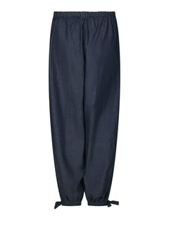 Roxane Balloon Denim Pants - Blue