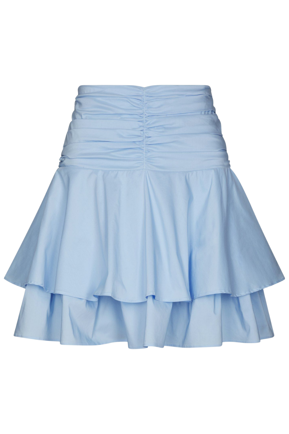 Janie Poplin Skirt - Light Blue