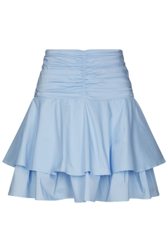 Janie Poplin Skirt - Light Blue
