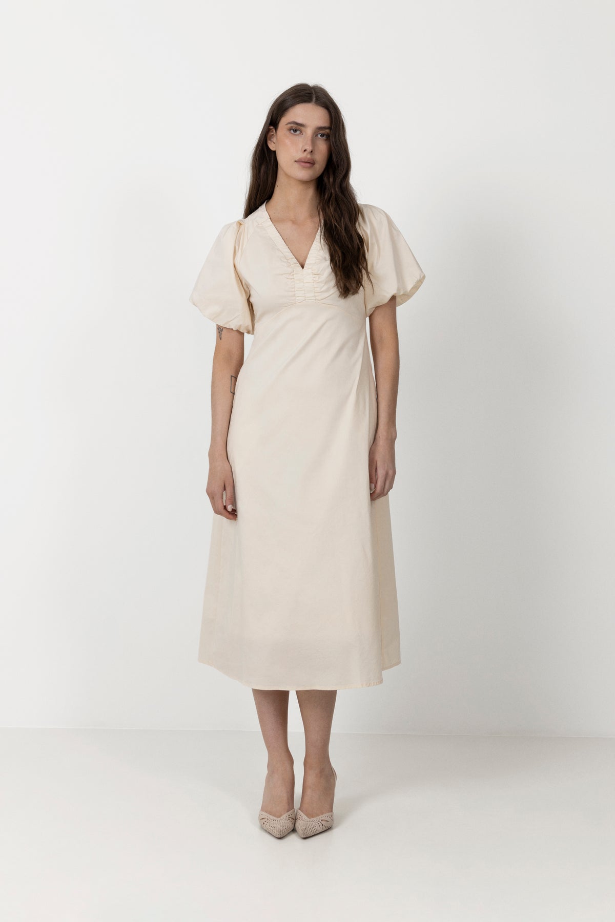 Illana Poplin Dress - Butter Yellow
