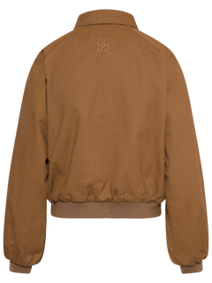 Mona Cotton Bomber Jacket - Brown