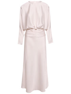 Billie Maxi Satin Dress - Creme