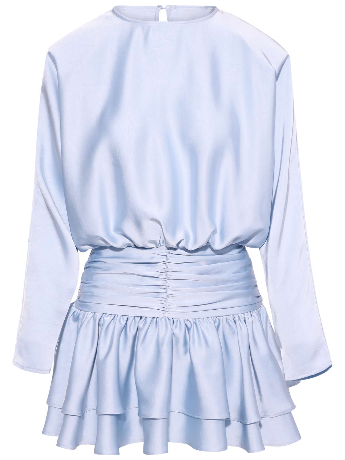 Cordelia Satin Mini Dress - Light Blue