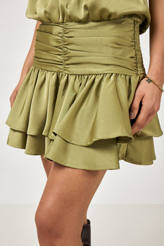 Cordelia Halterneck Mini Dress - Green