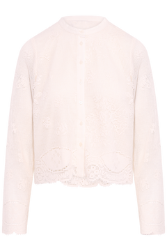 Nola Lace Cardigan - Creme