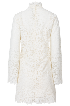 Sabrina Lace Mini Dress - Creme