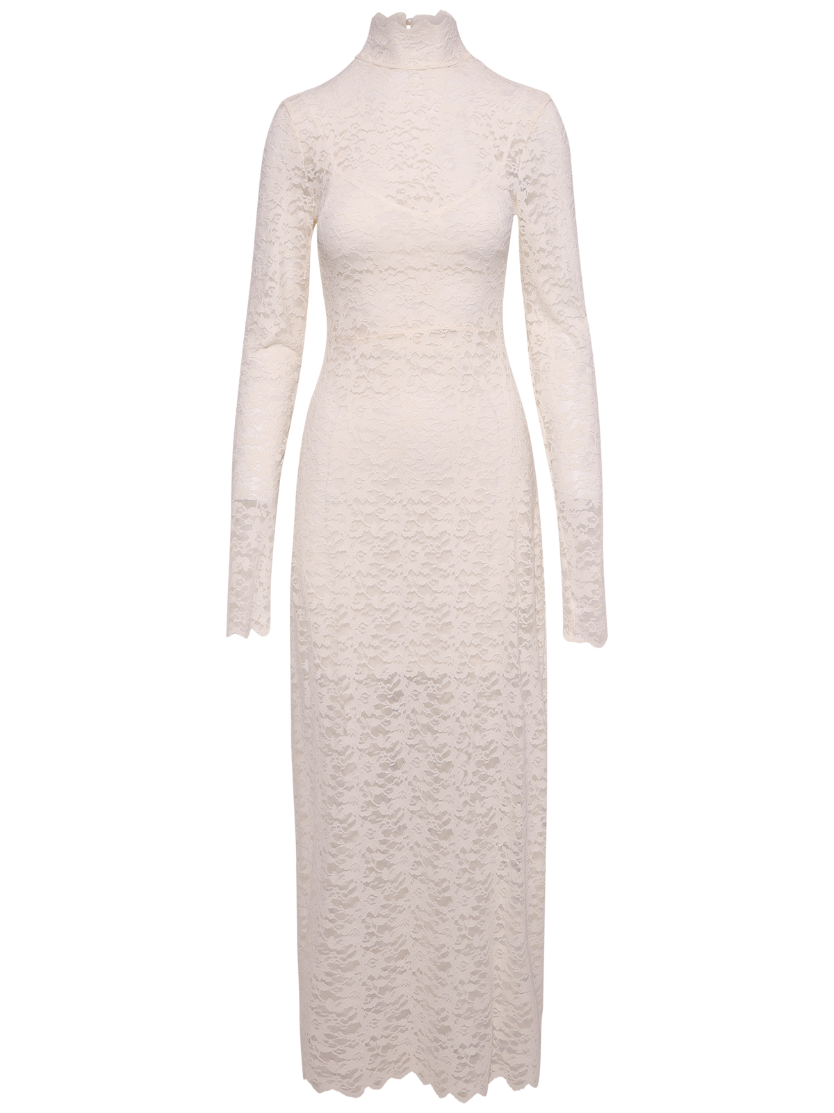 Olivia Lace Maxi Dress - Creme