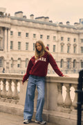 W. Varsity Hoodie - Burgundy