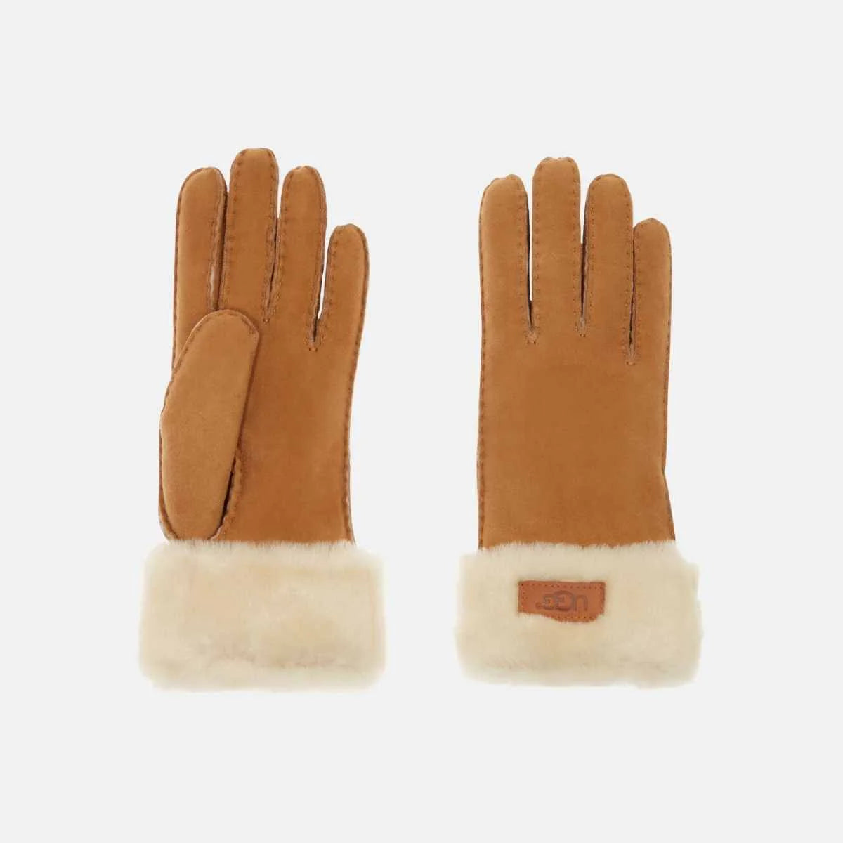 UGG W Turn Cuff Glove - Chestnut