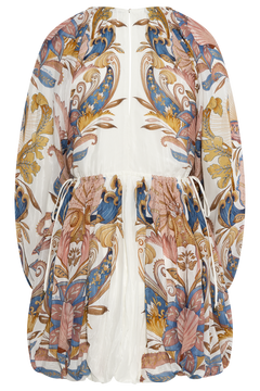 Mini Bubble Dress - Sea Garden Off-White