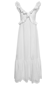 Melbaic Dress - White Embroidery