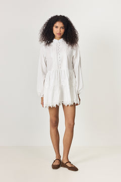 Livic Dress - White Embroidery