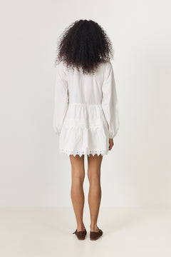 Livic Dress - White Embroidery