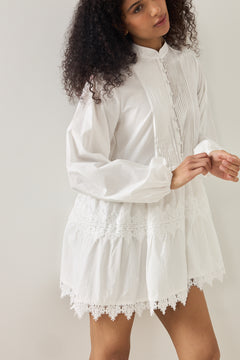 Livic Dress - White Embroidery