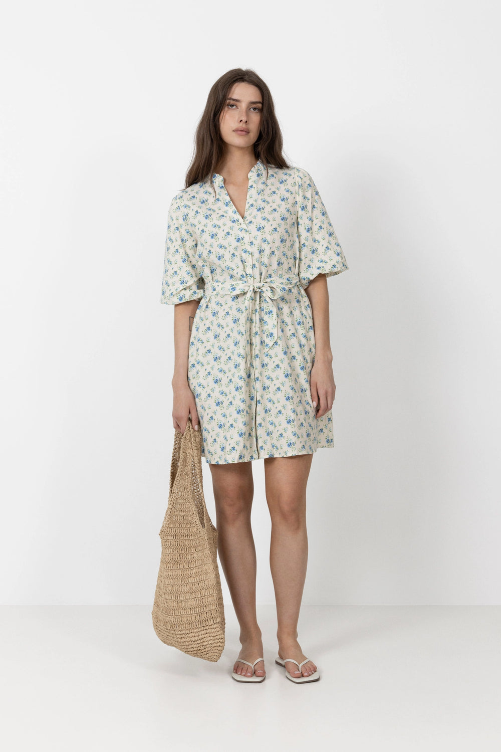 Solfried 2/4 Dress Aop - Marina Flower