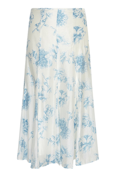 Evangelia Hw Skirt Aop - M Blue Flower