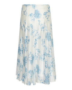 Evangelia Hw Skirt Aop - M Blue Flower