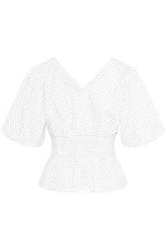 Sapura Embroidery Blouse - Off White