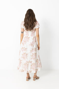 Kanza Emb Rose Dress - Dusty Rose