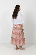 Toddy Flower Chiffon Skirt - Rose
