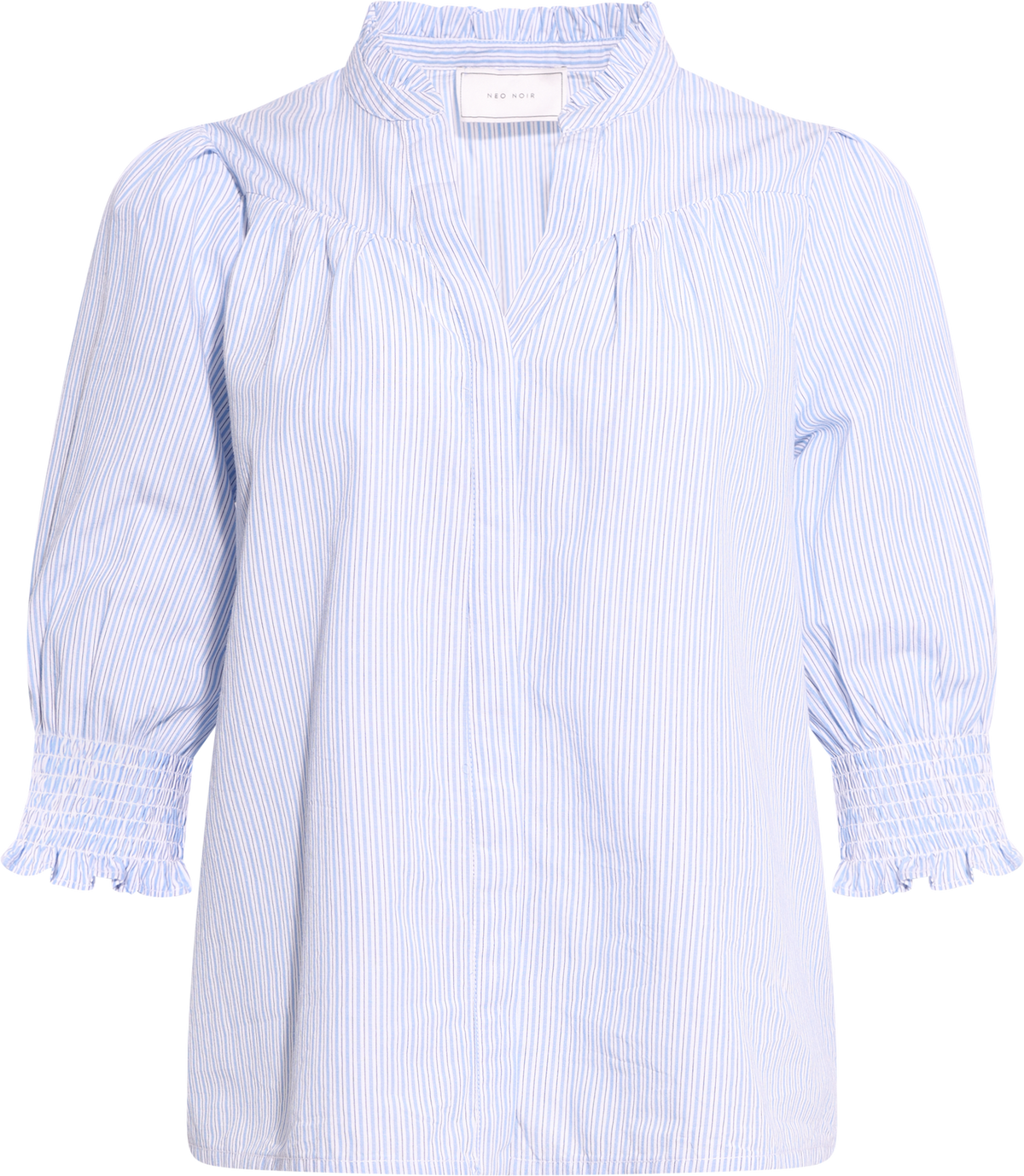 Diana Mini Stripe Blouse - Blue