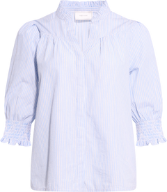 Diana Mini Stripe Blouse - Blue