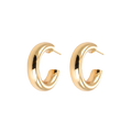 Medium Chunky Hoops - Guld