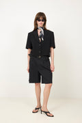 N-Leanne Crop Blazer - Svart