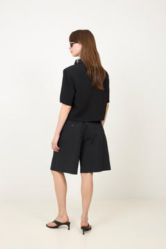 N-Leanne Crop Blazer - Black