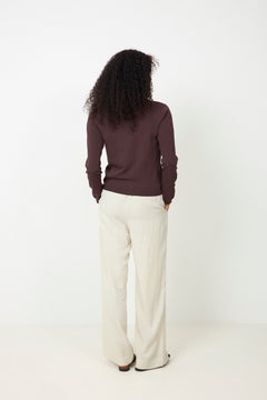 N-Marg Knit Cardigan - Chocolate