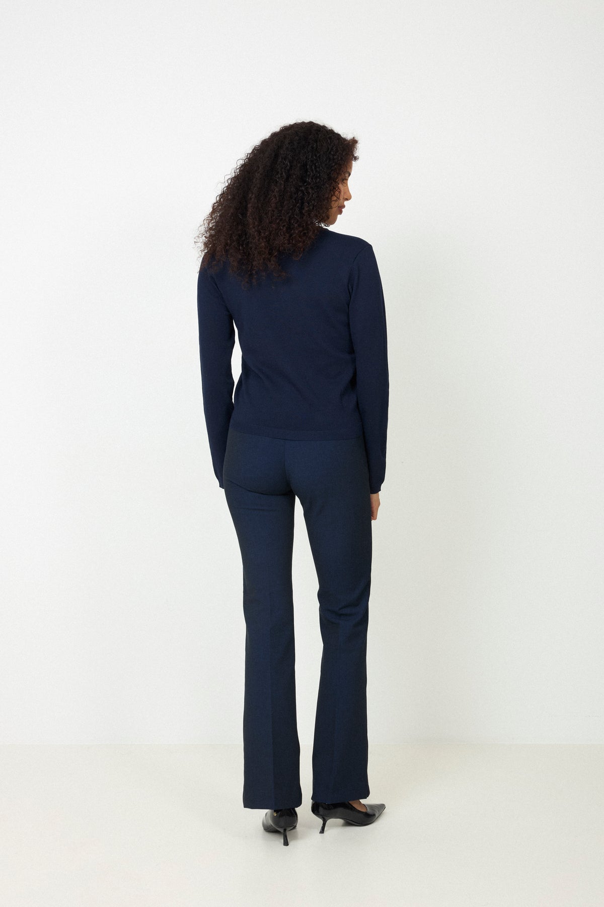 N-Marg Stickad Kofta - Navy