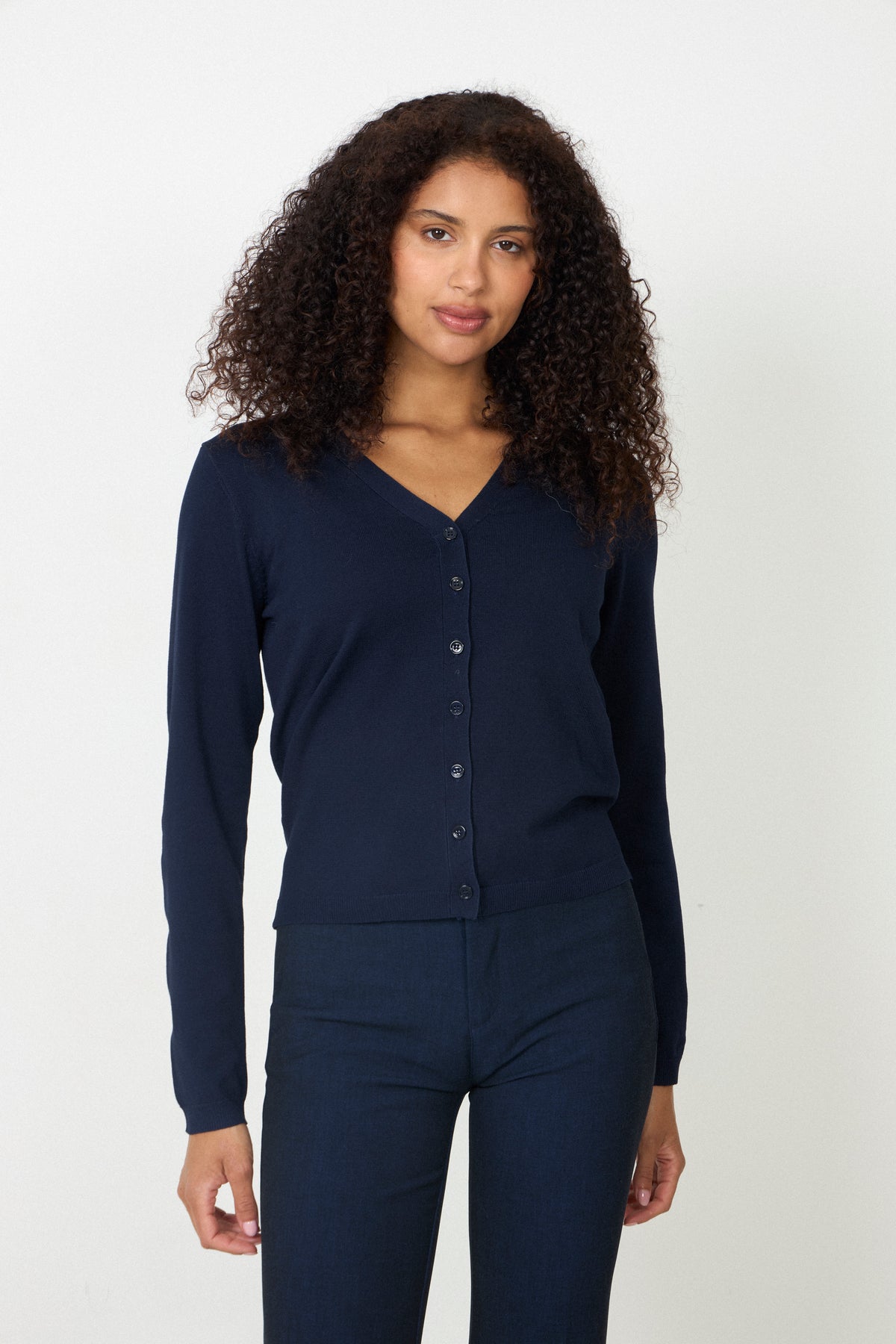 N-Marg Stickad Kofta - Navy