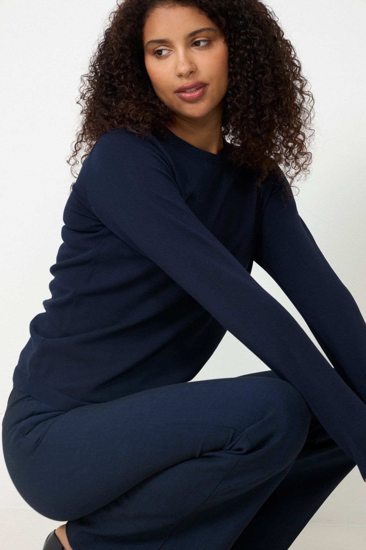 N-Mardine Knit - Marinblå