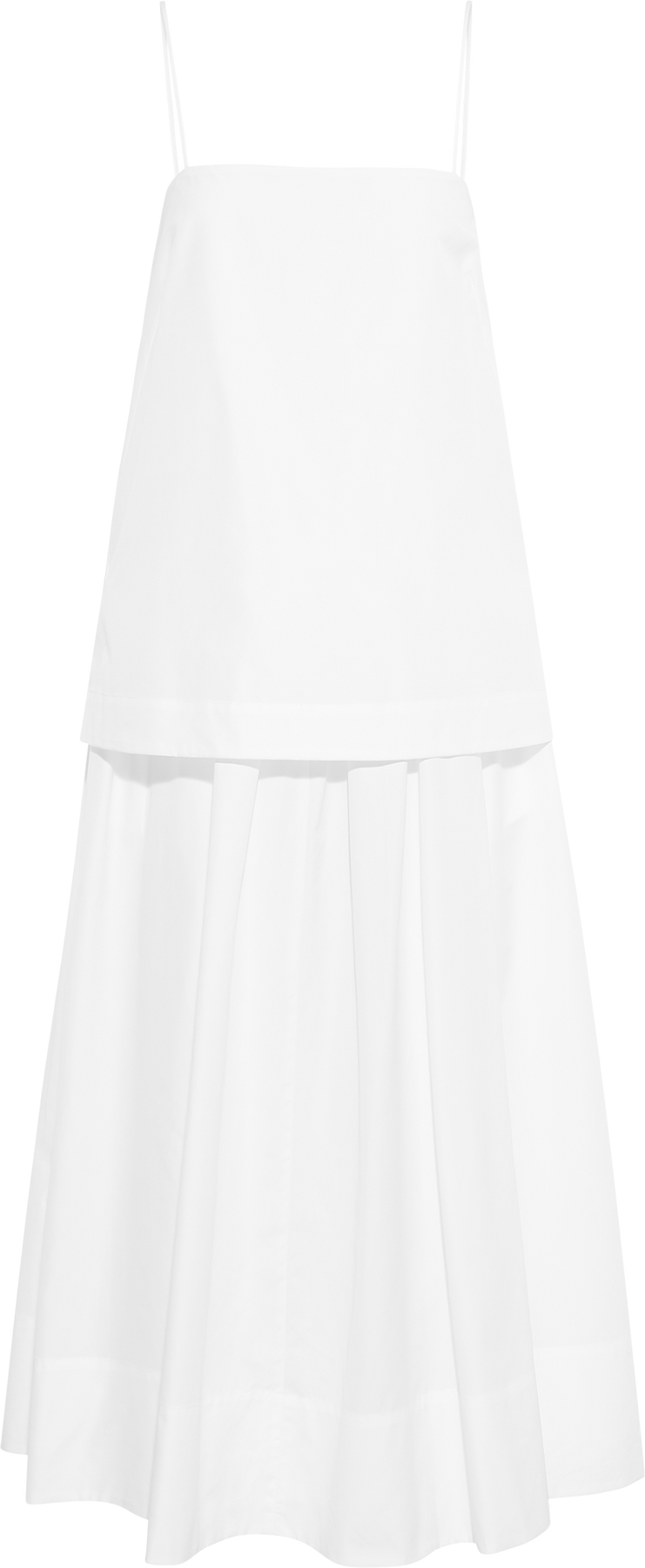 Cotton Strap Dress - Vit