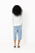 Vito Long Shorts - Bleach Blue Wash