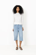 Vito Long Shorts - Bleach Blue Wash