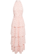 Belleic Long Dress - Pink Flower Print