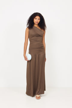 Ameliaic Maxi Dress - Dark Brown
