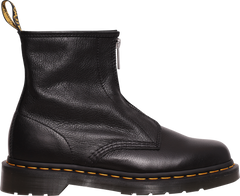 1460 Soft Leather Zip Up Boots - Black Virginia