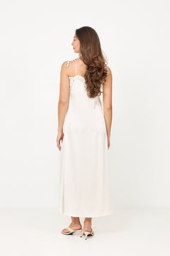 Solvei Midi Strap Dress - Pearl