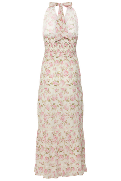 Leona Cotton Maxi Dress - Pink Floral